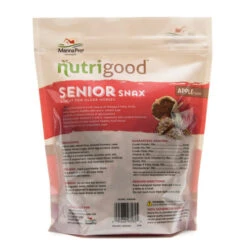 Nutrigood Senior Snax Horse Treats -Horse Care Supply Store SeniorSnax 2lb back manna pro 81475.1678908985