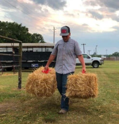 Reinsman Bale Handle -Horse Care Supply Store bale handle red two bales reinsman 97768.1666146253