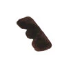 Fleeceworks Sheepskin Cribbing Collar Cover -Horse Care Supply Store cribbing collar cover brown fleeceworks 96705.1601765627