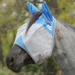 Cashel Crusader Fly Masks -Horse Care Supply Store crusader fly mask ears warrior blue cashel 82528.1658966384