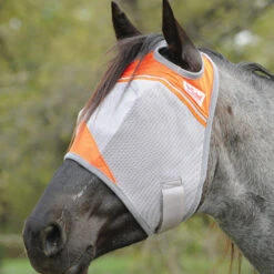 Cashel Crusader Fly Masks -Horse Care Supply Store crusader fly mask orange no ears CFMS CH cashel 07079.1658964585