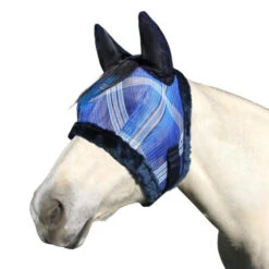 Kensington Fly Mask Ears Fleece Trim -Horse Care Supply Store fly mask plush fleece ears 181 kfm321 M 181 74302.1658361673
