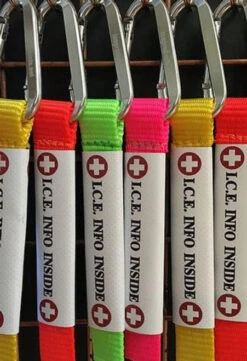 I.C.E. Ultralite Emergency ID Tag 8 I.C.E. Ultralite Emergency ID Tag -Horse Care Supply Store ice ultralite tags hanging 44407.1556909046