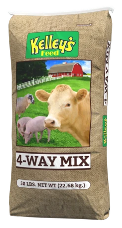 Kelley's 4-Way Mix -Horse Care Supply Store kelleys 4 way 000374 star milling 37396.1629319140