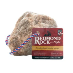 Redmond Rock On A Rope Salt Block -Horse Care Supply Store redmond rock rope 3lb redmond 08391.1670951413