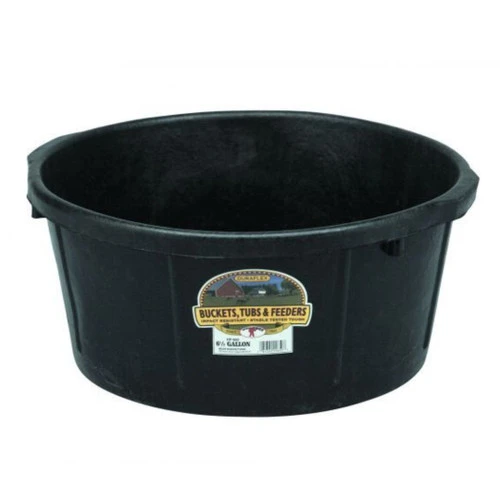 Little Giant 6.5 Gallon Rubber All Purpose Tub 3 Little Giant 6.5 Gallon Rubber All Purpose Tub