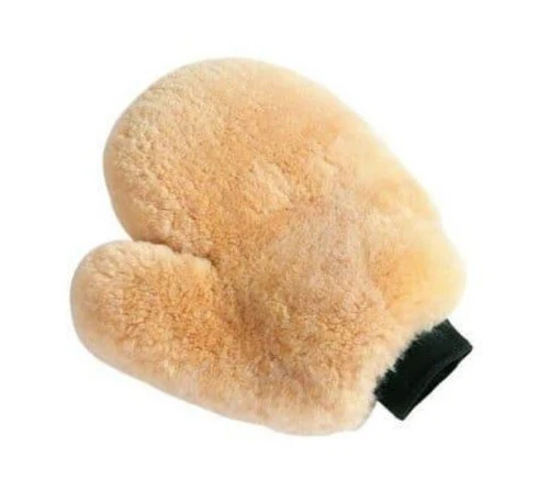 Fleeceworks Sheepskin Grooming Mitt 3 Fleeceworks Sheepskin Grooming Mitt